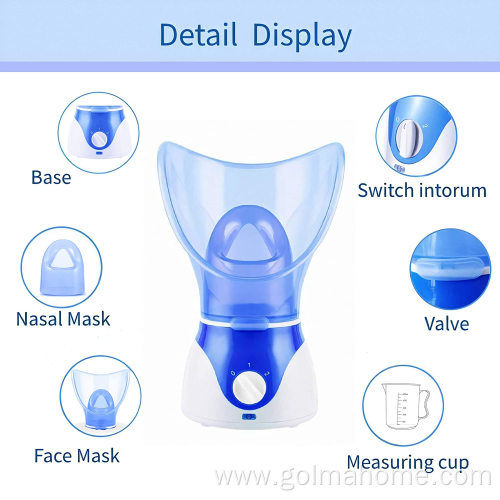 Facial Steamer, Nano Ionic Face Facial Steamer Warm Mist Humidifier Atomizer Moisturizing Facial Treatment beauty skin care